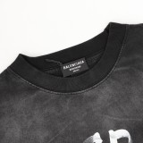 高品質 バレンシアガ n級品 水洗イニシャルプリントクルーネックTシャツ