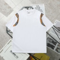 高品質  バーバリー コピーおすすめ 彫刻圧印戦馬綴じ袖カジュアル丸首半袖Tシャツ