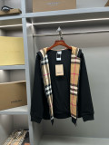 大人気 バーバリー 激安通販 チェック柄カットソーロゴアルファベット刺繍コットンキャップ付きパーカー