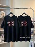 ★超人気 グッチ コピー 重工植毛ロゴ半袖Tシャツ