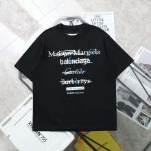 稀少 バレンシアガ コピーおすすめ アルファベットプリント落書き半袖Tシャツ