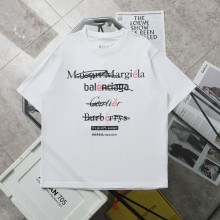 【限定】 バレンシアガ 偽物通販  アルファベットプリント落書き半袖Tシャツ