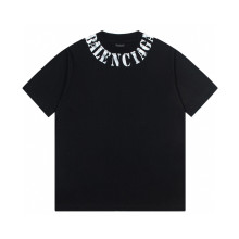 ★超人気 バレンシアガ スーパーコピー 25 ssロゴプリント半袖Tシャツ