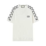高品質 グッチ 激安通販 ロゴニットクルーネック半袖Tシャツ