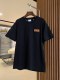 【話題商品！】 バーバリー 激安偽物 マイクロロゴ入りコットンのゆったり半袖Tシャツ