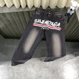 新作 バレンシアガ n級品 アルファベット前後の波ロゴプリントジーンズ