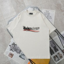 追跡付 バレンシアガ 激安通販 ファジィコーラインキプリントロゴ半袖Tシャツ