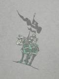 入手困難 バーバリー スーパーコピー 25ss春夏新作ロゴ馬術騎士プリント丸首Tシャツ