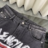 新作 バレンシアガ n級品 アルファベット前後の波ロゴプリントジーンズ