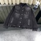 超奇跡の入荷☆ バレンシアガ 激安偽物 25SS穿刺リベットリング引火機ヘッドカウボーイ水洗ジャケット