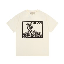 追跡付 グッチ コピー 雪山シリーズスキープリント半袖Tシャツ