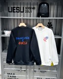 ★超人気 グッチ スーパーコピー gucci x Balenciaga連名シリーズスタイリッシュな丸首のガーターコート2色