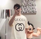 高品質 グッチ コピー 2025春夏新作プリントアルファベットロゴラウンドネック半袖Tシャツ2色