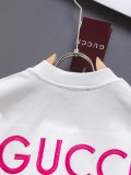 一目惚れ♪ グッチ コピーおすすめ 胸ダブルの文字の刺繍🪡ロゴ襟カフススプライシングＴシャツ