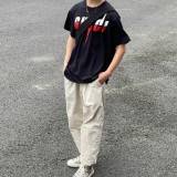 超話題! グッチ 激安通販 2025春夏新作プリントアルファベットロゴラウンドネック半袖Tシャツ2色