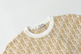 超奇跡の入荷☆ ディオール 偽物通販  ロゴジャカード編みクルーネック半袖Tシャツ