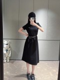 ★超人気 プラダ コピー 25早春の三角バッグワンピース2色