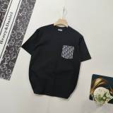 超奇跡の入荷☆ ディオール 激安通販 クラシックフラワーポケットカジュアルクルーネック半袖Tシャツ2色