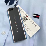 入手困難 トミー 激安通販 シルクコットンシャツレディース新作春の白い長袖キャリア気品カジュアルシャツ2色