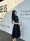 高品質 プラダ 激安通販 25早春のデニムシャツワンピース