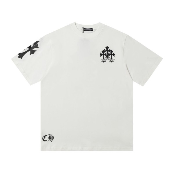 超話題! クロムハーツ 偽物通販  十字架半袖Tシャツ