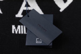日本未入荷 プラダ 激安通販 シリーズ胸元ネックレスアルファベットフリル立体ジャカードセーター
