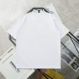 【話題商品！】ロエベ n級品 シック白黒刺繍ロゴカジュアルラウンドネック半袖Tシャツ
