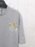 高品質 ロエベ n級品 25春夏新作ラウンドネック刺繍半袖Tシャツ