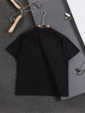 使い勝手良し ロエベ  偽物通販 25 ssコーナーアルファベット花卉立体刺繍アルファベット刺繍ロゴの丸首半袖