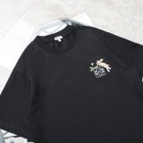 累積売上総額第１位！ロエベ コピー キャラクターウサギ刺繍カジュアル丸首半袖Tシャツ