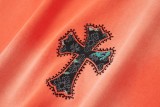 【限定】クロムハーツ スーパーコピー 25 SS春先新作デニムブロッサムハートドリル半袖