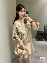 日本未入荷 ロエベ スーパーコピー 2025春コットンフリルミニワンピース