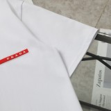 新作 プラダ  n級品 ファーロゴカジュアル丸首半袖Tシャツ