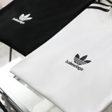 新作 アディダス コピー BalenciagaXアディダス連名シリコンクルーネック半袖Tシャツ