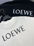 稀少 ロエベ 激安通販 2025春夏新作プリントアルファベットロゴラウンドネック半袖Tシャツ2色