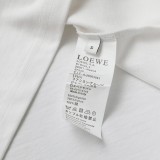 新作 ロエベ コピーおすすめ ゴーストロゴ刺繍カジュアル丸首半袖Tシャツ
