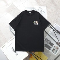 累積売上総額第１位！ロエベ コピー キャラクターウサギ刺繍カジュアル丸首半袖Tシャツ