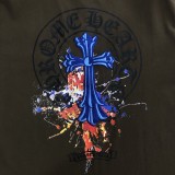 稀少 クロムハーツ スーパーコピー 2025新作刺繍グラフィティプリント半袖Tシャツ