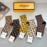 超奇跡の入荷☆ フェンディ 激安通販 アルファベットダブルFクラシック中筒靴下