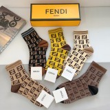 超奇跡の入荷☆ フェンディ 激安通販 アルファベットダブルFクラシック中筒靴下