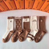 追跡付 ルイヴィトン 激安偽物 カシミヤのミドル丈スタッズソックス