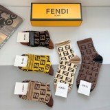 超奇跡の入荷☆ フェンディ 激安通販 アルファベットダブルFクラシック中筒靴下