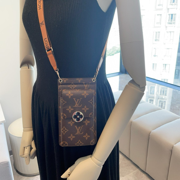 超奇跡の入荷☆ ルイヴィトン コピー LVクラシックな老花通用携帯バッグ斜めショルダーバッグ多機能カードバッグ