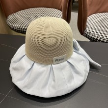 超奇跡の入荷☆ フェンディ 偽物通販  の顔を隠す黒ピーマン日焼け止め大沿漁師帽