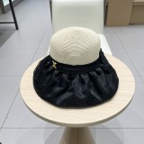 入手困難 ルイヴィトン スーパーコピー 春夏オーガンザ大リボン麦わら帽子サンバイザー女性折り畳みリボン優雅な旅リゾート漁師帽