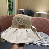 使い勝手良し フェンディ 激安通販  の顔を隠す黒ピーマン日焼け止め大沿漁師帽