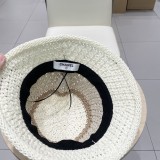 超話題! シャネル 激安偽物 Chanelサンバイザー麦わら帽子子供夏の草編み透かし鉢帽