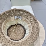 入手困難 シャネル n級品 Chanelサンバイザー麦わら帽子子供夏の草編み透かし鉢帽