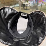 追跡付 セリーヌ 激安通販 の夏の新型空頂漁師帽日焼け止め屋外での折りたたみ式日除け帽子女性百合太陽帽子