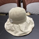 【限定】モンクレール 偽物通販  2025新型漁師帽女春夏日よけサンバイザー大縁帽